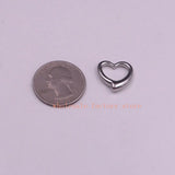 30pcs Stainless Steel Heart Charms Pendant DIY Jewelry Finding