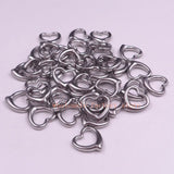 30pcs Stainless Steel Heart Charms Pendant DIY Jewelry Finding