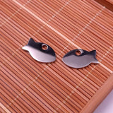 30pcs High Polished Fish Tag Charms Stainless Steel Bulk Jewelry Finding DIY
