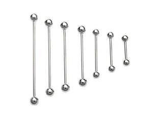 50pcs 16g Surgical Steel Straight Barbells Body Jewelry Pick Sizes
