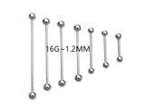50pcs 16g Surgical Steel Straight Barbells Body Jewelry Pick Sizes