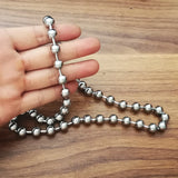 5m Huge Silver Stainless Steel Ball Bead Chain Necklace Jewelry findings