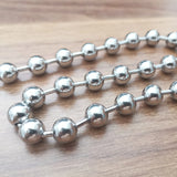 5m Huge Silver Stainless Steel Ball Bead Chain Necklace Jewelry findings