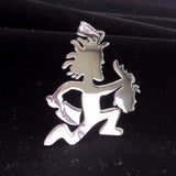 5pcs Stainless Steel Hatchetman with Girls Head Charm Juggalo ICP