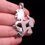 5pcs Stainless Steel Hatchetman with Girls Head Charm Juggalo ICP