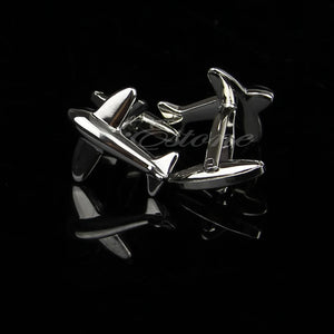 Vintage Stainless Steel Round Wedding Mens Cuff Links