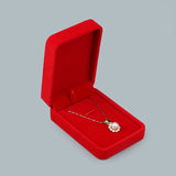 Set of 12 Red Velvet Jewelry Boxes Organizer Case