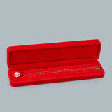 Set of 12 Red Velvet Jewelry Boxes Organizer Case