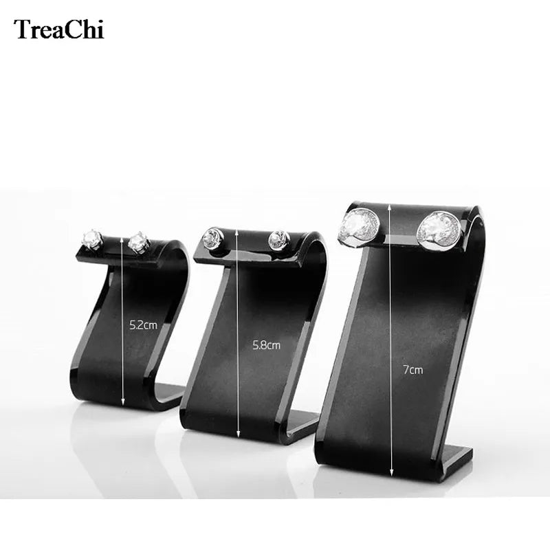3 Acrylic Earring Display Stand Set Jewelry Holder Showcase