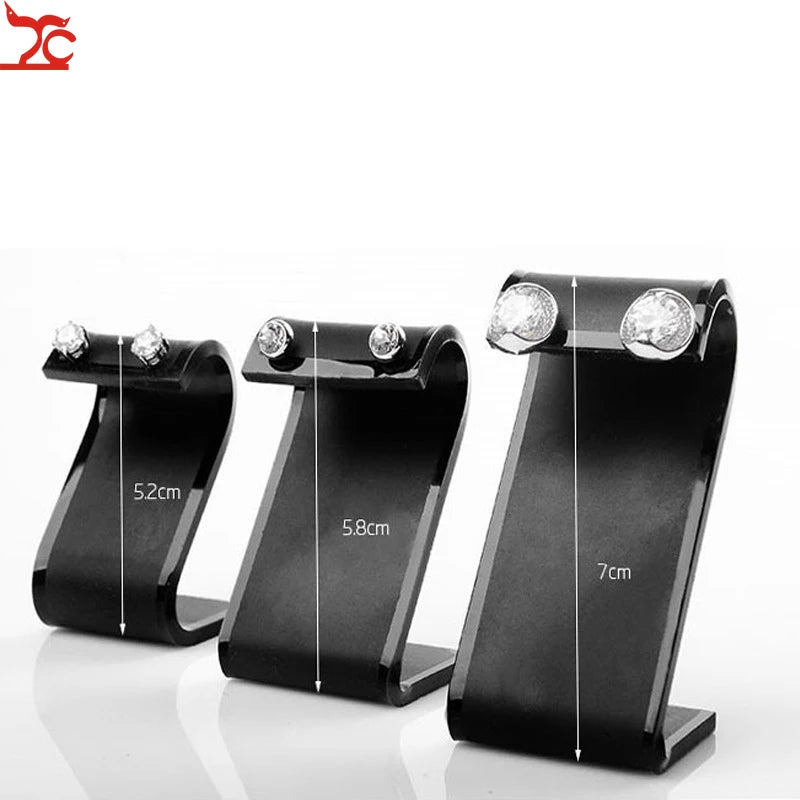 Set of 3 Acrylic Earring Display Stand Holders