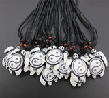 12PCS Tai Chi Yin Yang Turtles Pendant Necklace Amulet MN433