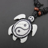 12PCS Tai Chi Yin Yang Turtles Pendant Necklace Amulet MN433
