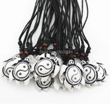 12PCS Tai Chi Yin Yang Turtles Pendant Necklace Amulet MN433