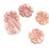 5 PCS Natural Queen Conch Shell Flower Charms 20mm DIY Bead