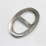 5pcs Beauty Scarf Ring Buckle Shell 1.2x1.7in Beige