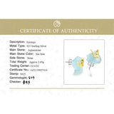 Butterfly Stud Earrings 925 Sterling Silver Women's Jewelry