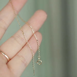 LouLeur 14K 925 Sterling Silver Bracelets Thin Chain Bracelets For Women