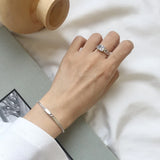 925 Sterling Silver Box Chain Bracelet Women's Fine Jewelry