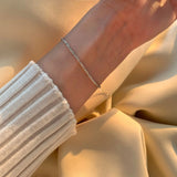 925 Silver Link Chain Bracelet For Girls Summer Gift