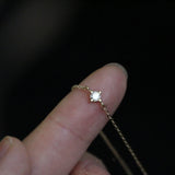 925 Silver Bracelet with Single Zircon, Summer Jewelry Gift