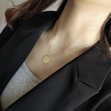 LouLeur 925 Silver Baroque Gemini Pendant Necklace