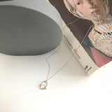 925 Sterling Silver Rotatable Geometry Pendant Necklace for Women