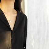 925 Sterling Silver Rotatable Geometry Pendant Necklace for Women