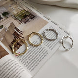 LouLeur 925 Sterling Silver Distortion 25mm Hoop Earrings Twist Jewelry