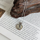 925 Silver Vintage Rose Flower Pendant Necklace for Women