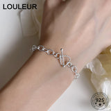 925 Sterling Silver Heart Bracelet For Women, Fine Jewelry Gift