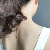 LouLeur 925 Sterling Silver Double Red Heart Pendant Necklace