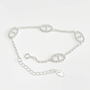 LouLeur 925 Sterling Silver Pig Nose Bracelets For Girl Women