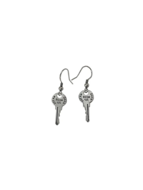 925 Silver Key Earrings for Women - Gift Jewelry