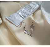 925 Silver Key Earrings for Women - Gift Jewelry