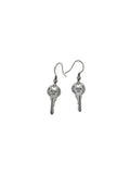 925 Silver Key Earrings for Women - Gift Jewelry