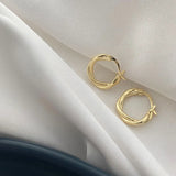LouLeur French 925 Sterling Silver Earrings 18K Twist For Women