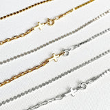925 Silver Cross Chain Choker Necklace for Women