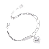925 Sterling Silver Heart Beach Anklet for Women