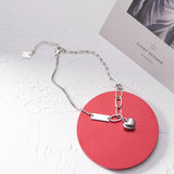 925 Sterling Silver Heart Beach Anklet for Women