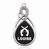 Louise Circle Charm Charms Necklace Pendant Jewelry Accessory Making Man Women