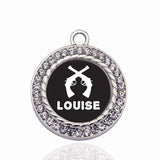 Louise Circle Charm Charms Necklace Pendant Jewelry Accessory Making Man Women