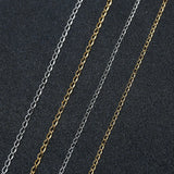 10yd Glossy Stainless Steel Link Chain for DIY Necklace Jewelry Making