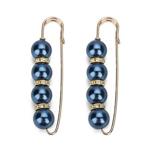 Colorful 4 Pearls Brooch Pins For Women
