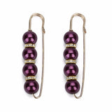 Colorful 4 Pearls Brooch Pins For Women