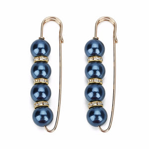 Colorful 4 Pearls Brooch Pins For Women
