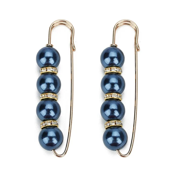 Colorful 4 Pearls Brooch Pins For Women