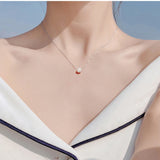 925 Silver Necklace Beads Pendant Choker for Women