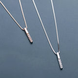 925 Silver Zircon Necklace Romantic Pendant Necklace For Women