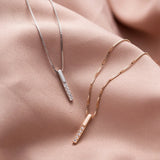 925 Silver Zircon Necklace Romantic Pendant Necklace For Women