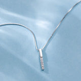 925 Silver Zircon Necklace Romantic Pendant Necklace For Women